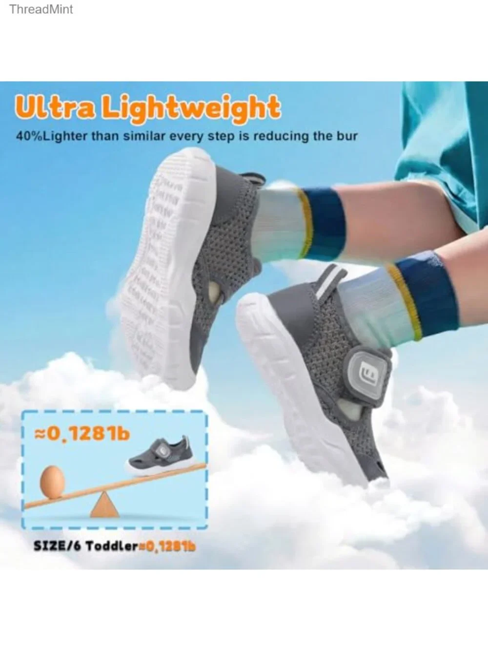 Toddler Water Shoes Girls Boys Wide Barefoot Beach Sandals Quick-Dry Non-Slip